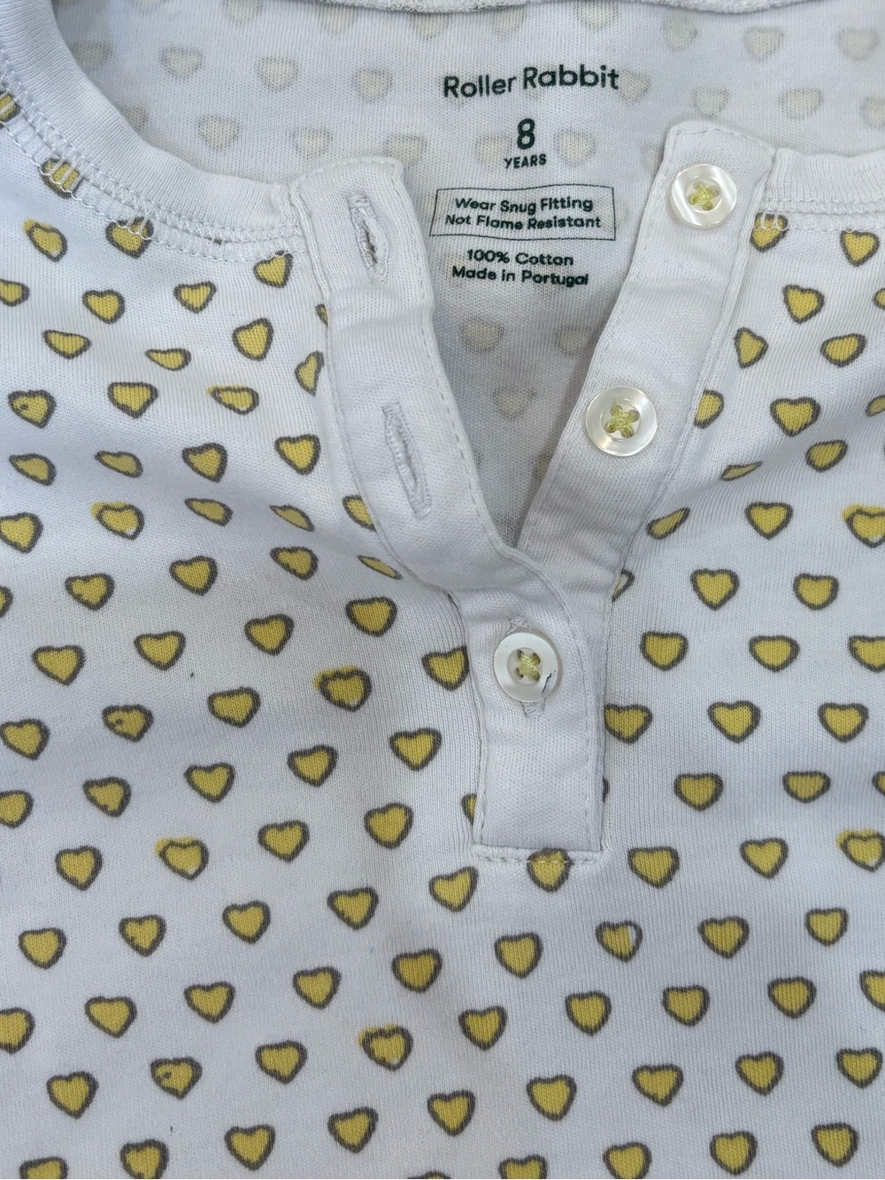 Roller Rabbit Yellow Heart Pajama Set - Picture 5 of 6